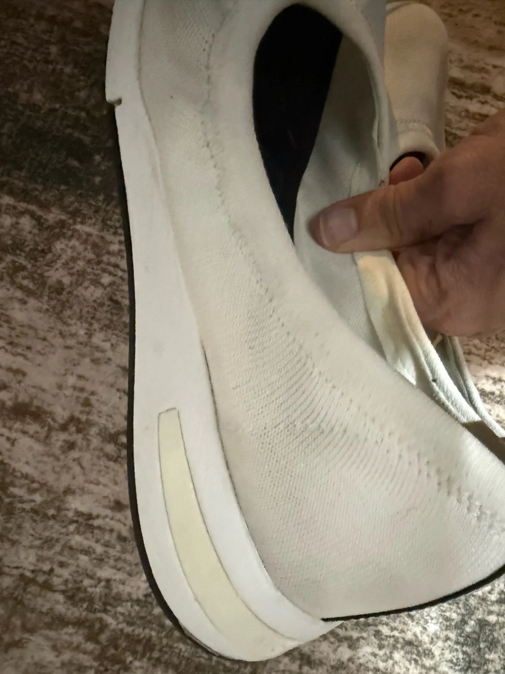 Michael Kors White Upton Ballet Slip-On Sneakers-logo at the heel (10-ladies) - Picture 12 of 12